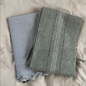Gray scarves